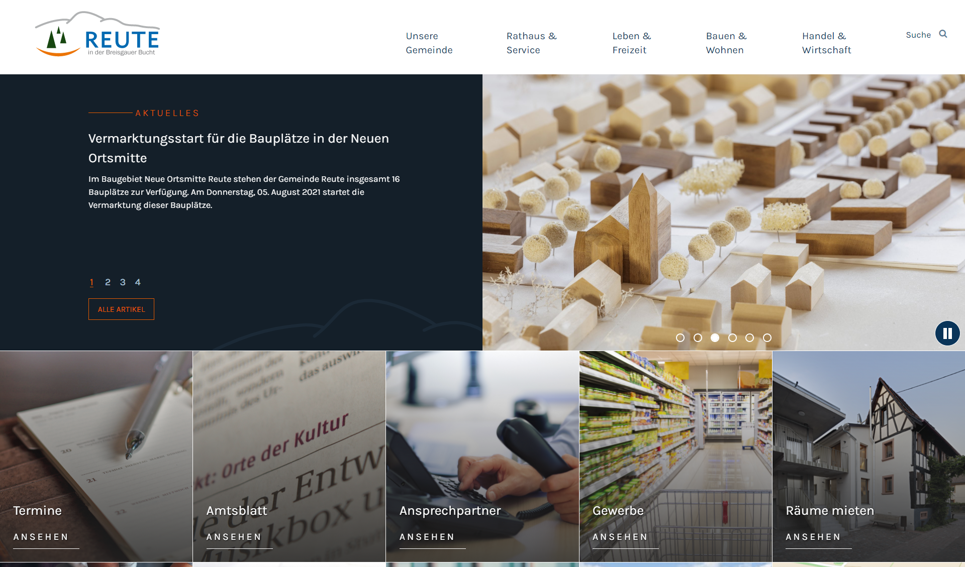 Bild der Startseite